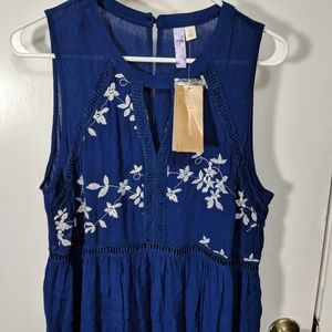 Francesca Blue and White summer dress